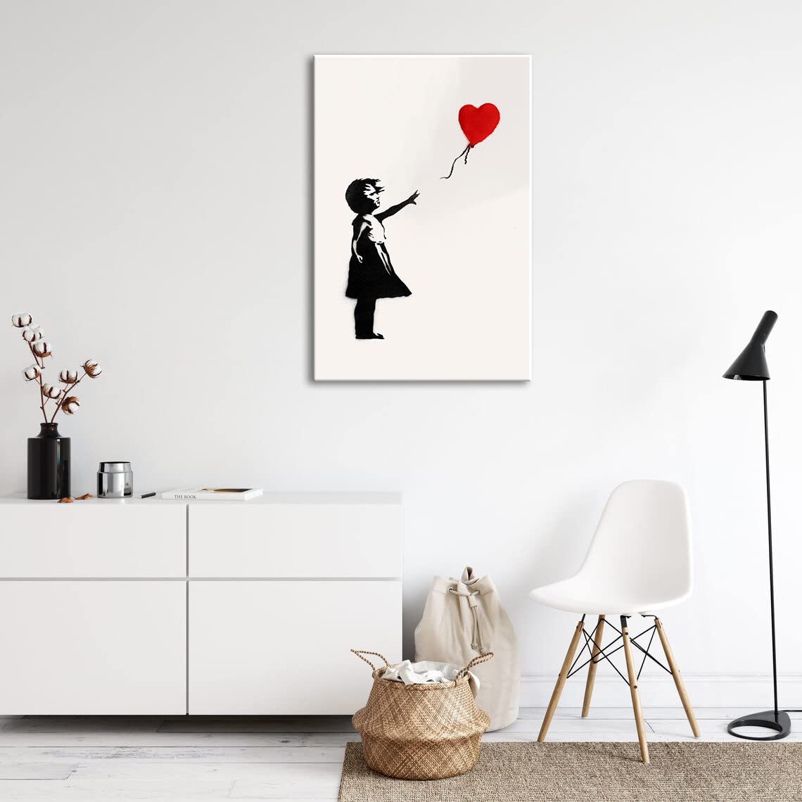 Banksy Balloon Girl Banksy Red Balloon Girl Wall Art Black Art